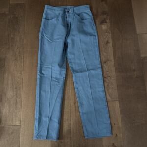 VTG LEVIS STA-PREST Pants Mens 28x 27 Blue USA Made Western